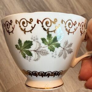 Vintage Colclough Elegant Leaf Pattern Teacup